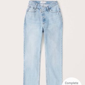 Abercrombie Curve Love High Rise Dad Jeans size 25